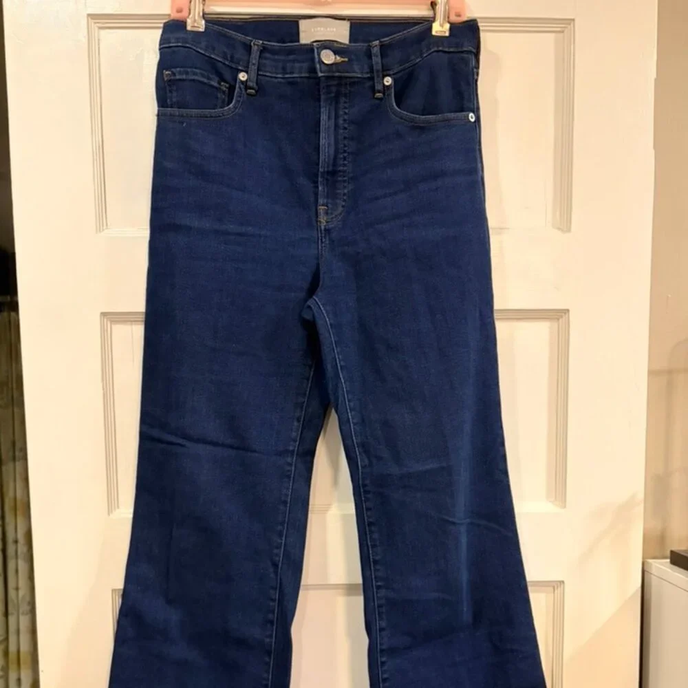 Everlane Modern Flare Jean, Dark Blue - Picture 2 of 6